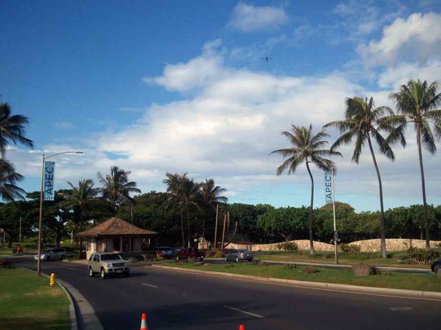 APEC USA 2011 Light Post Banners at Ko Olina Resort on Oahu gallery image 4